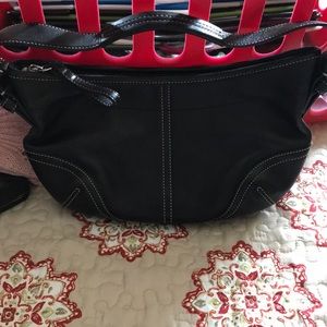 Black coach purse
